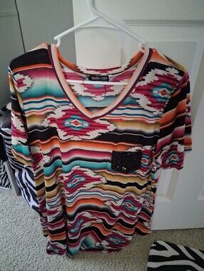 Women's Hemish USA top